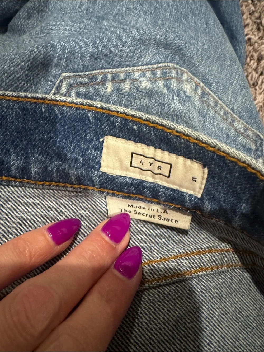 AYR The Secret Sauce Jeans High Rise 31 Inseam Good Mood Size 31 $265